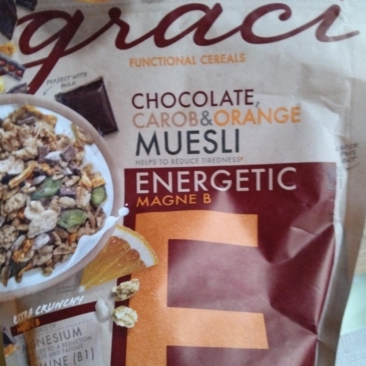 Fotografie - Muesli ENERGETIC Chocolate, Carob & Orange Graci