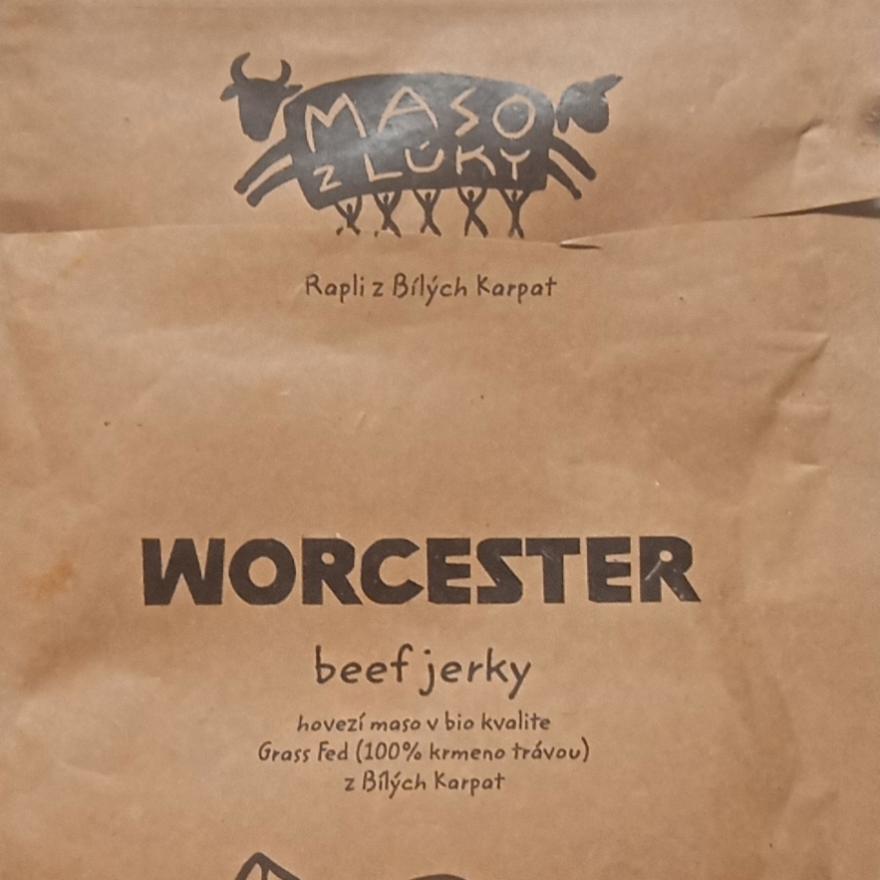 Fotografie - Worcester beef jerky Maso z lúky