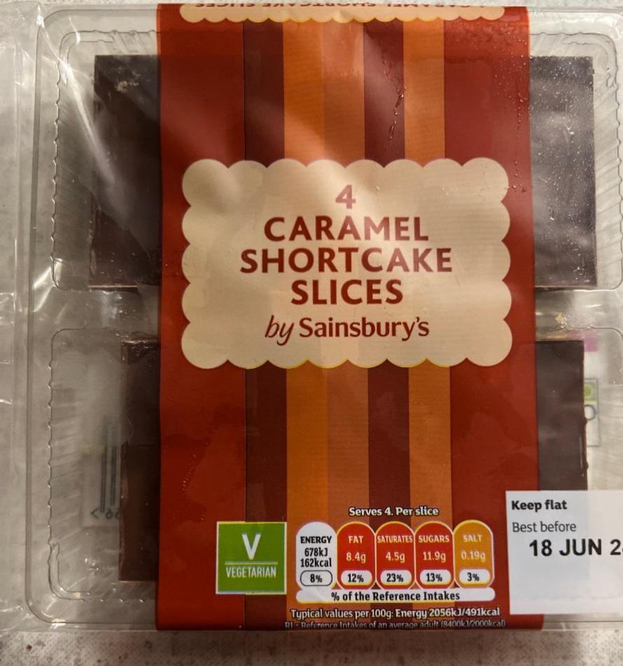 Fotografie - 4 Caramel Shortcake Slices by Sainsbury’s