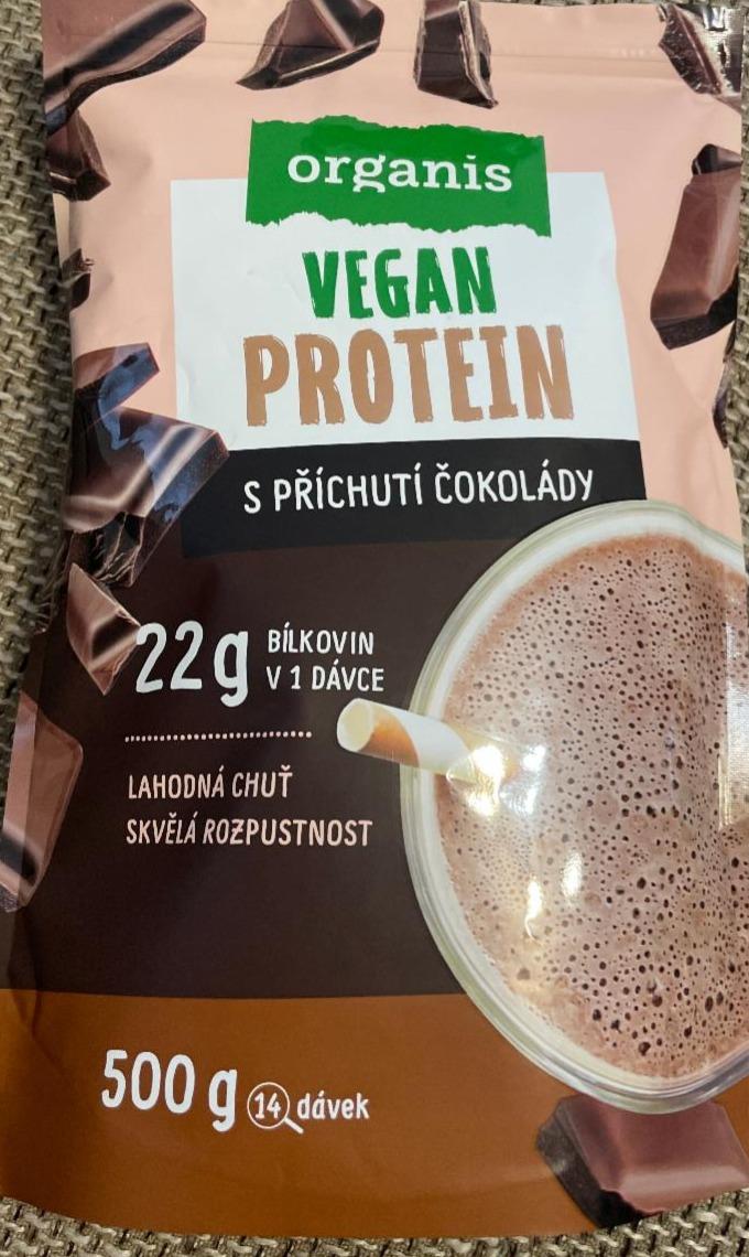 Fotografie - Vegan protein s příchutí čokolády Organis