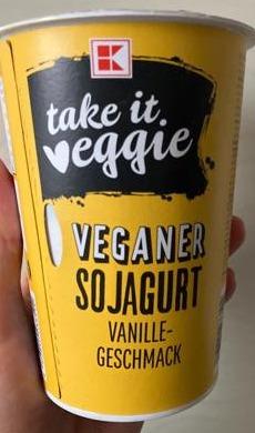 Fotografie - Veganer sojagurt vanille-geschmack K-take it veggie