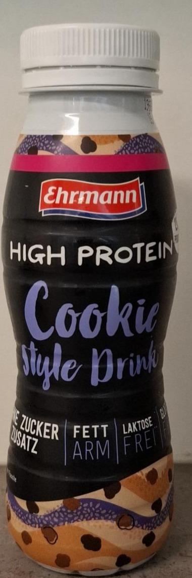 Fotografie - High protein cookie style drink Ehrmann