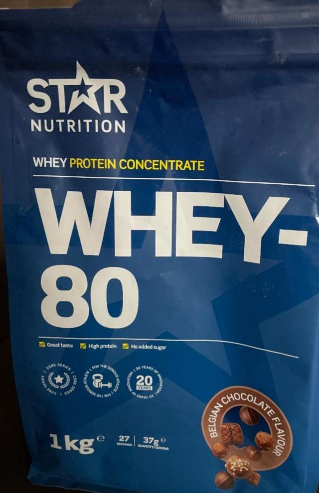 Fotografie - Whey 80 whey protein concentrate Star Nutrition