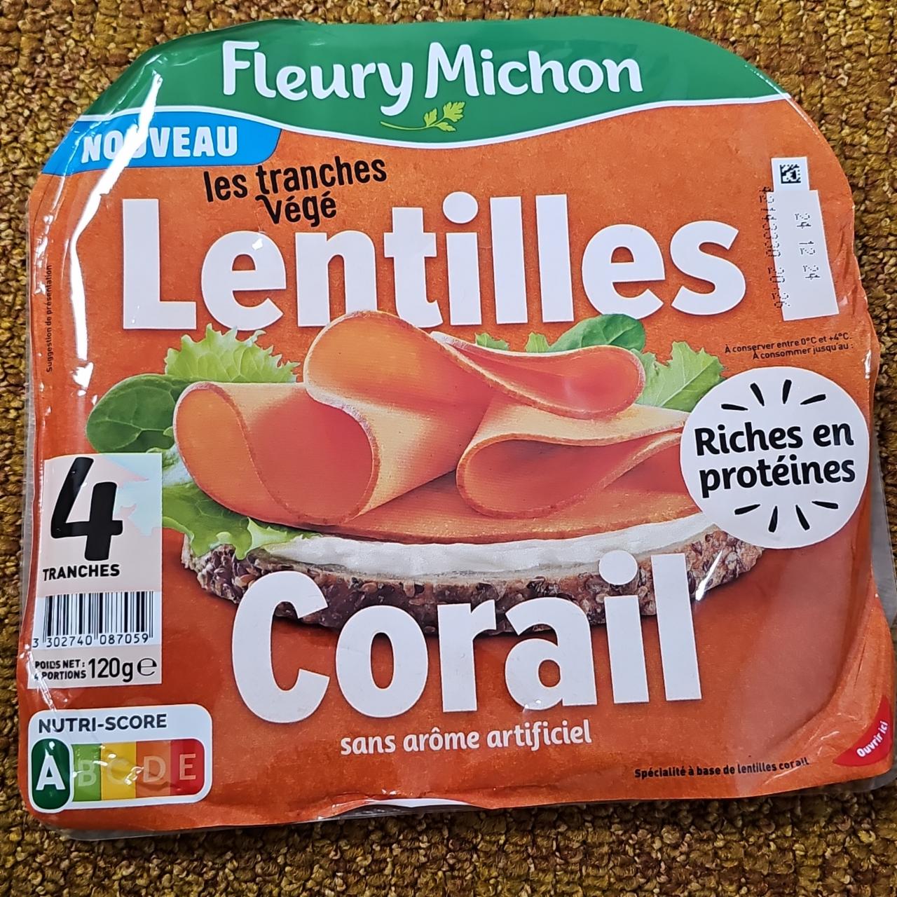 Fotografie - Les tranches végé lentilles corail Fleury Michon