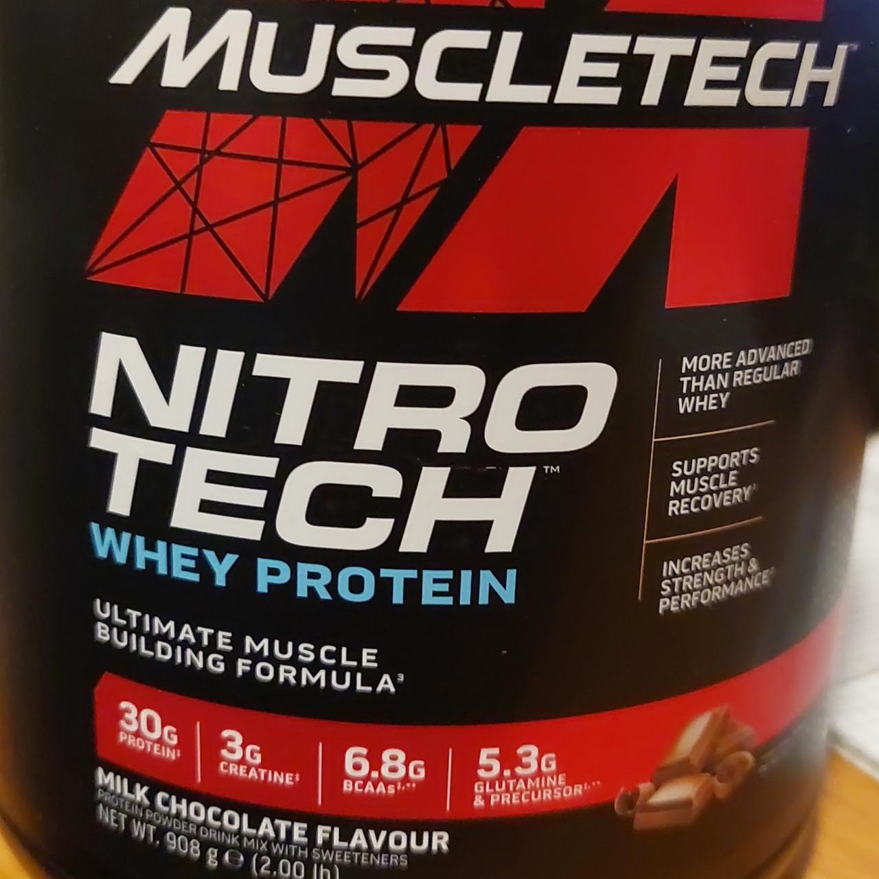 Fotografie - Nitrotech whey protein milk chocolate Muscletech