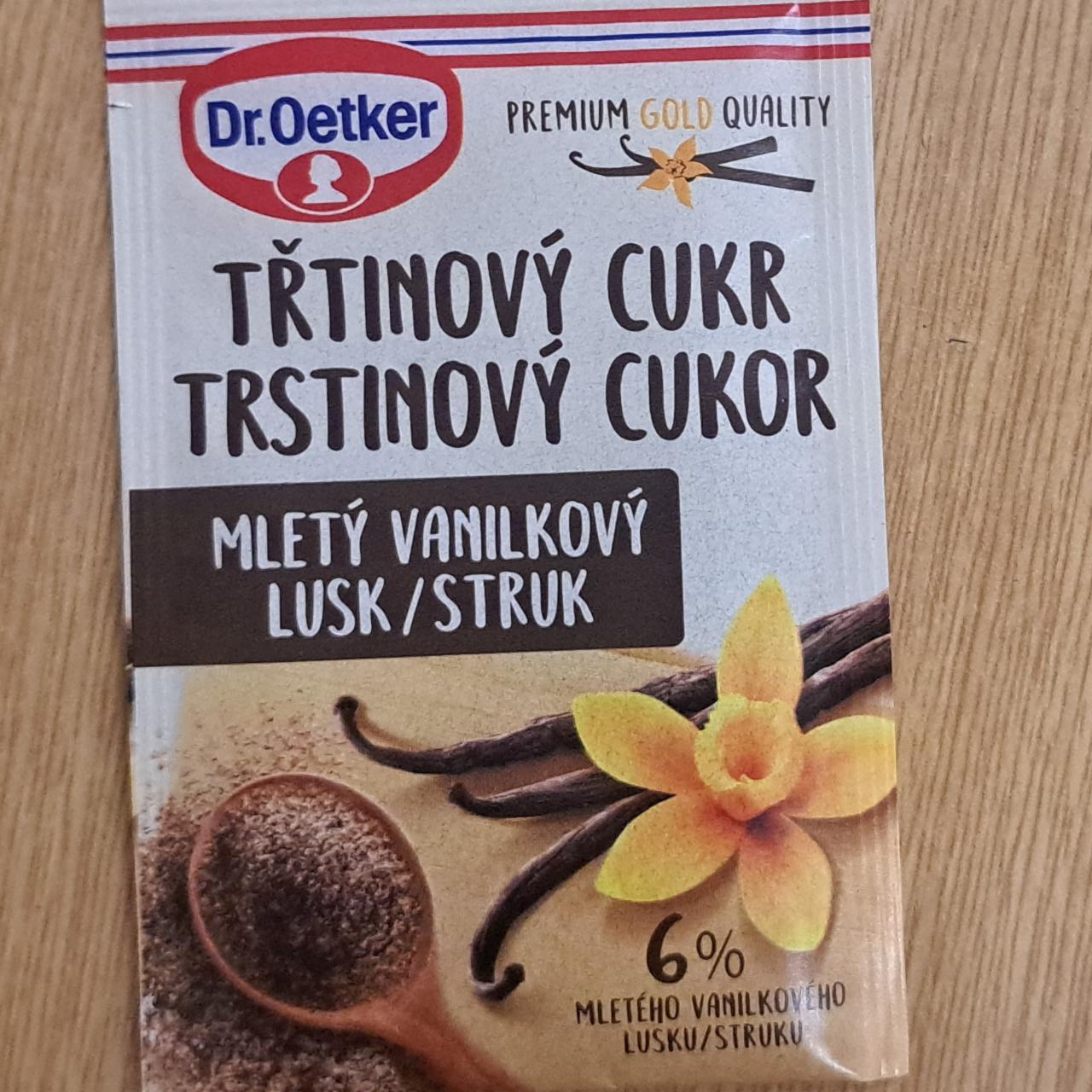 Fotografie - Třtinový cukr mletý vanilkový lusk Dr.Oetker