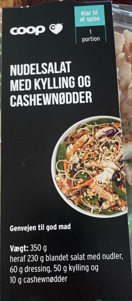 Fotografie - Nudelsalat med kylling og cashewnødder Coop