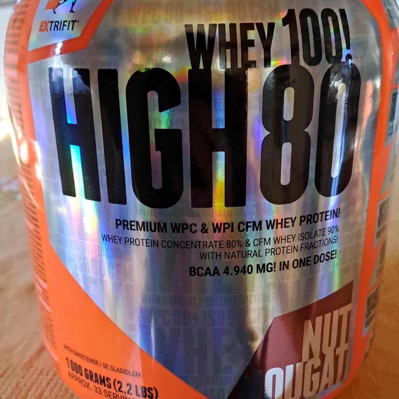 Fotografie - Whey 100! High 80 Nut Nougat Extrifit