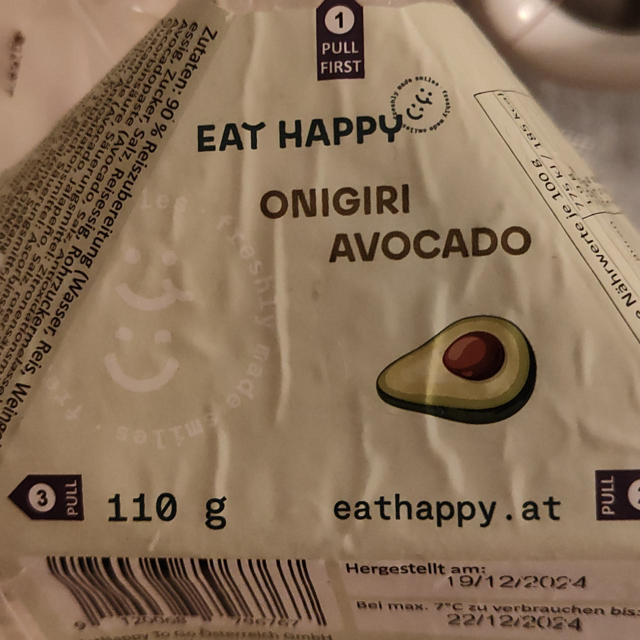 Fotografie - Onigiri avocado Eat Happy