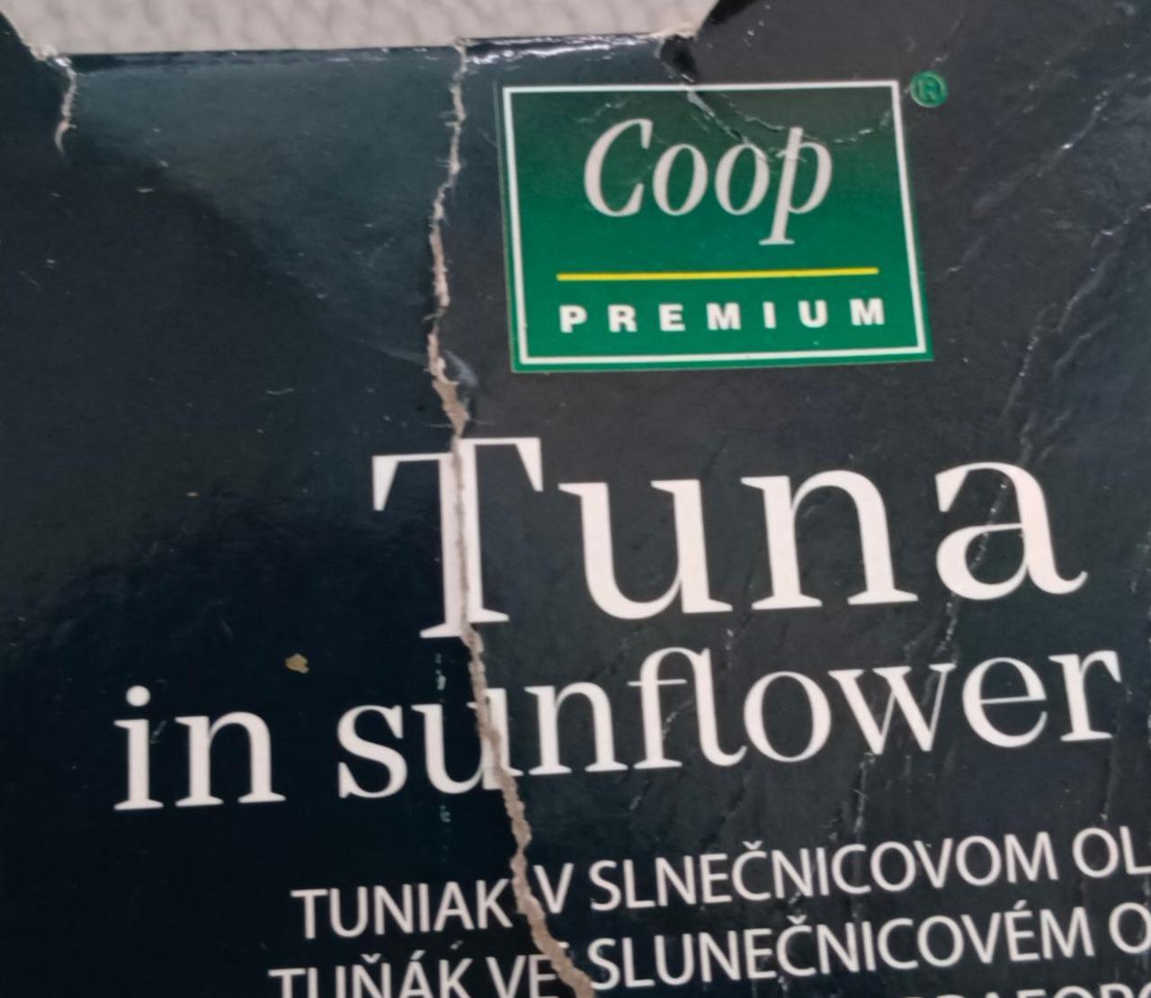 Fotografie - tuňák ve slunečnicovém oleji Coop Premium