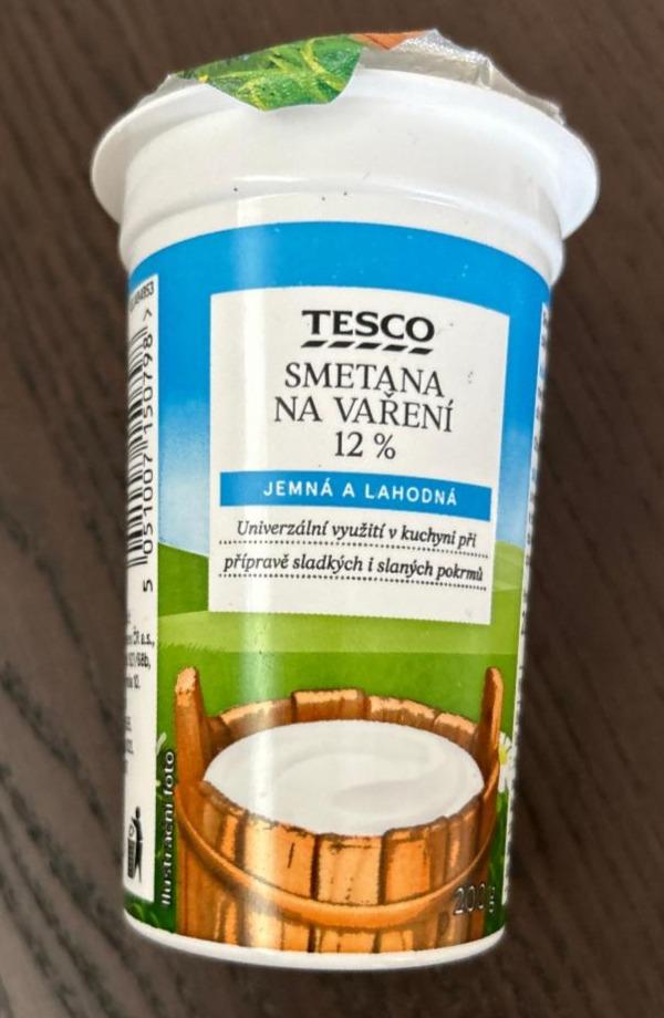 Fotografie - Čerstvá smetana na vaření 12% Tesco