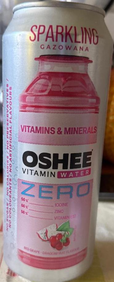 Fotografie - Vitamin water zero red grape + dragon fruit Oshee