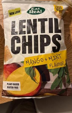 Fotografie - Lentil chips mango mint Eat Real