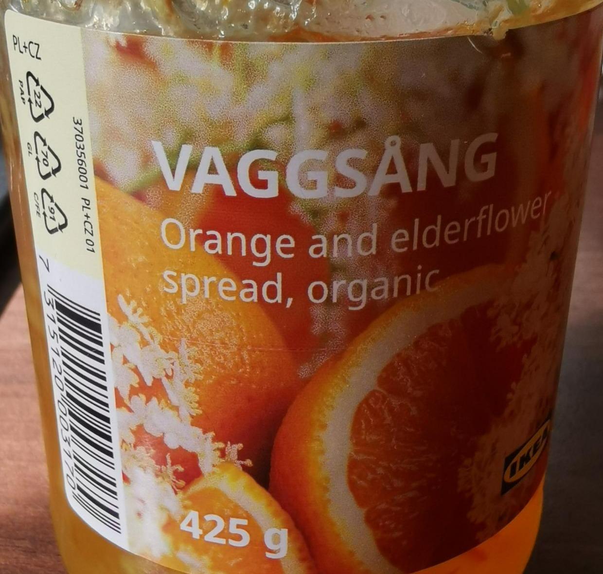 Fotografie - Vaggsang Orange and elderflower spread, organic Ikea