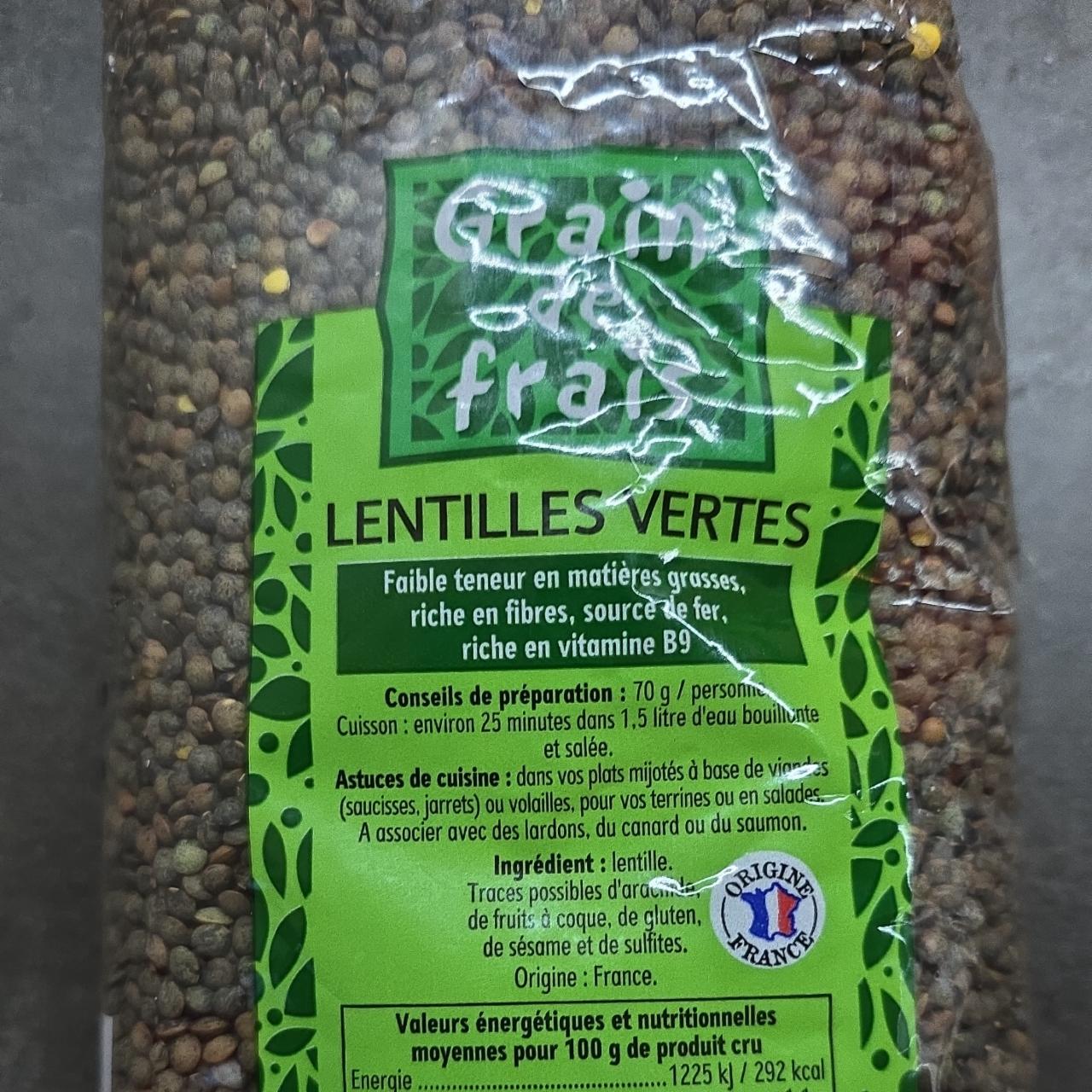 Fotografie - Lentilles vertes Grain de frais