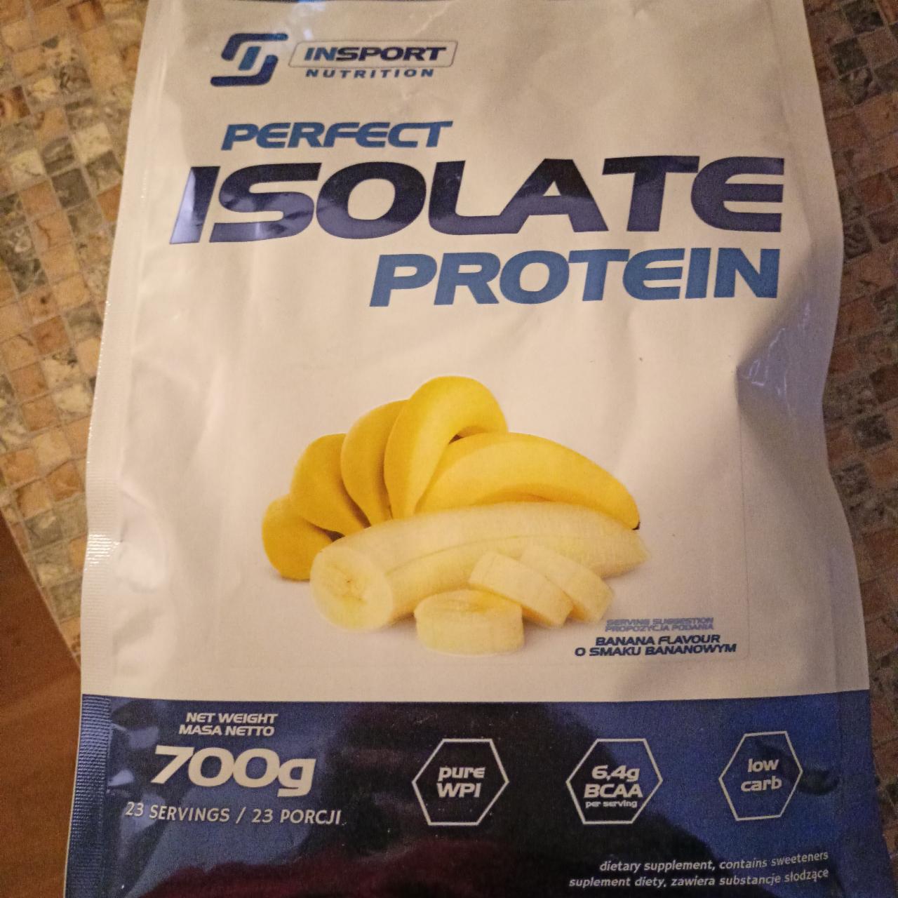 Fotografie - Perfect isolate protein banana flavour Insport Nutrition