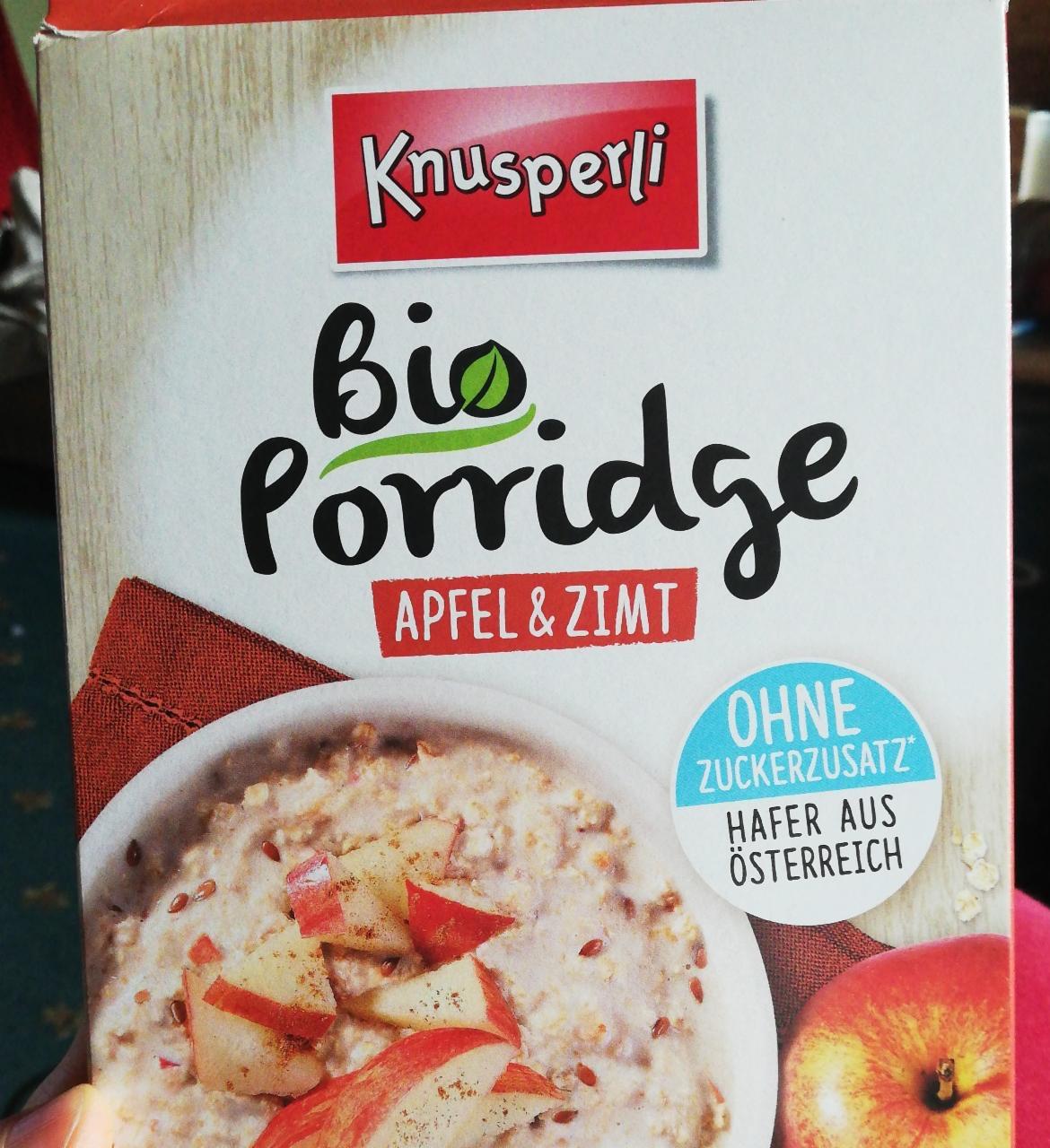 Fotografie - Bio porridge apfel & zimt Knusperli