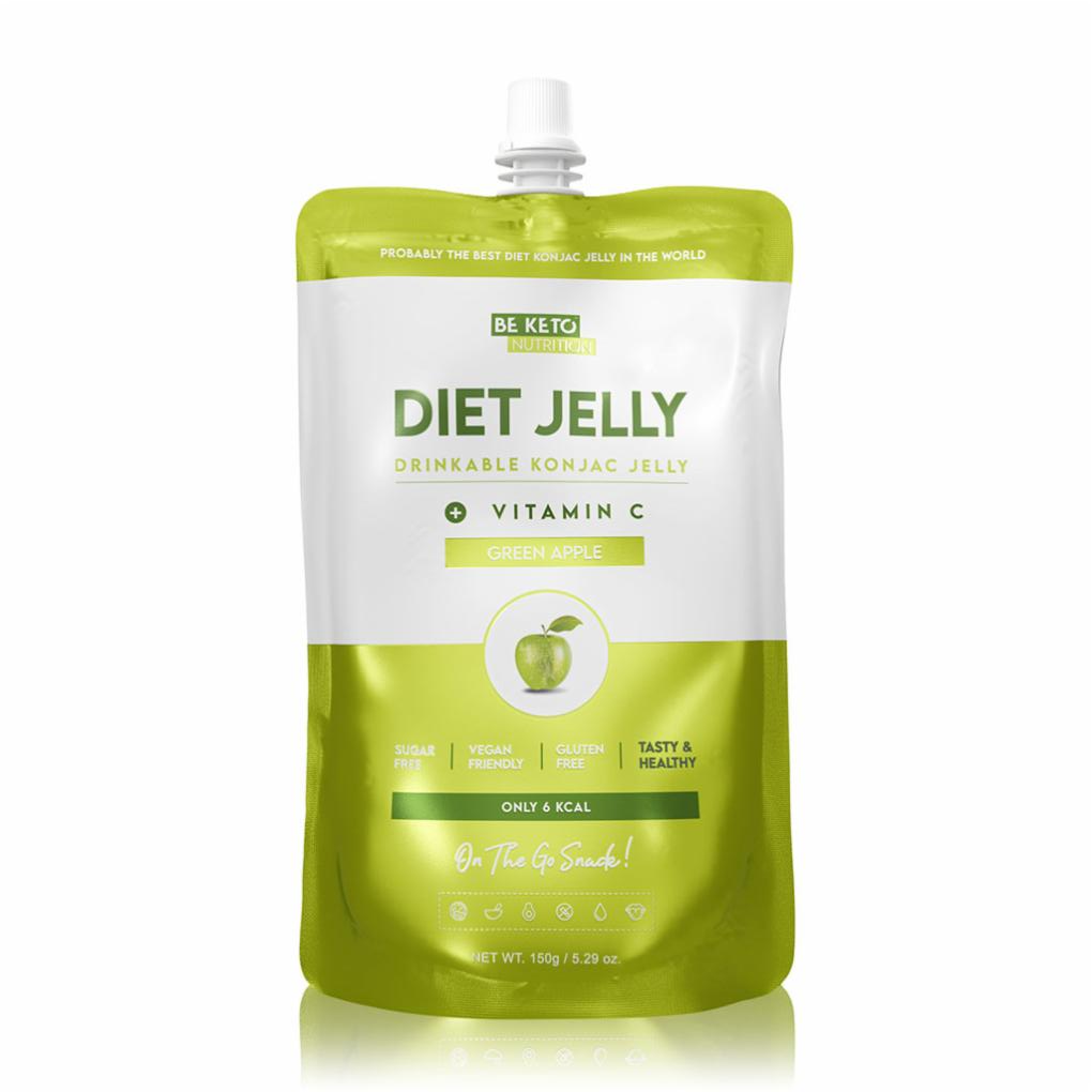 Fotografie - Diet jelly green apple Be keto