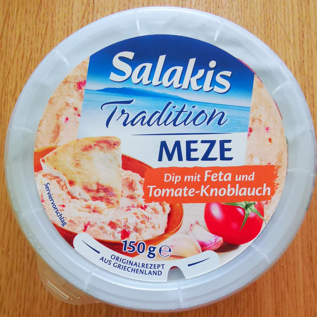 Fotografie - Tradition meze dip mit feta und tomate-knoblauch Salakis