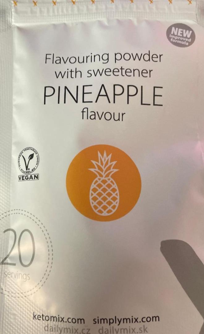 Fotografie - Flavouring powder with sweetener pineapple flavour KetoMix