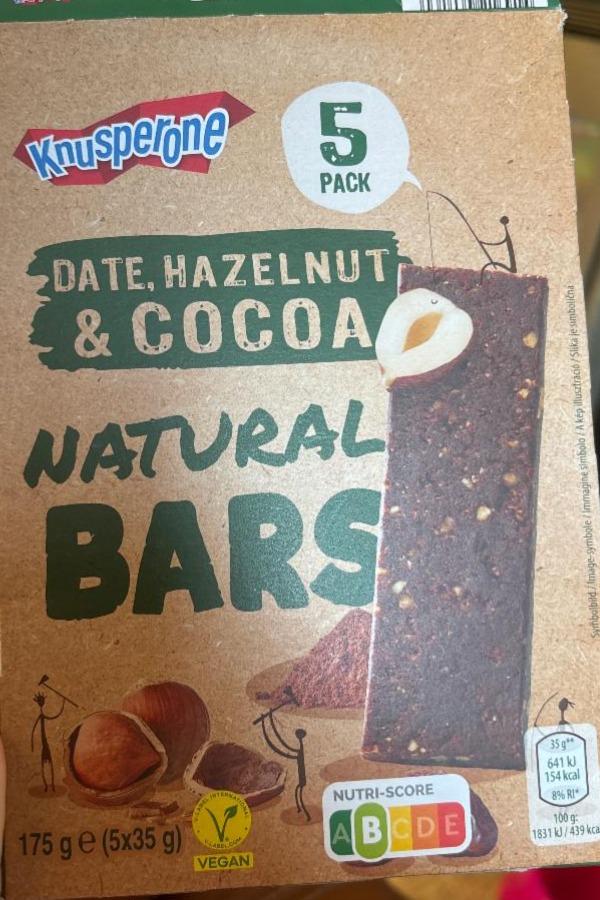 Fotografie - Date, hazelnut & cocoa natural bars Knusperone