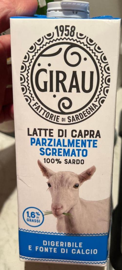 Fotografie - Latte di capra parzialmente scremato 100% sardo Girau