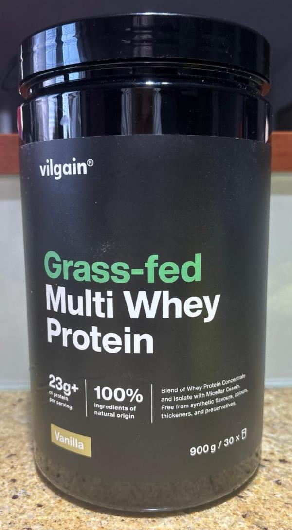 Fotografie - Grass-fed multi whey protein vanilla Vilgain