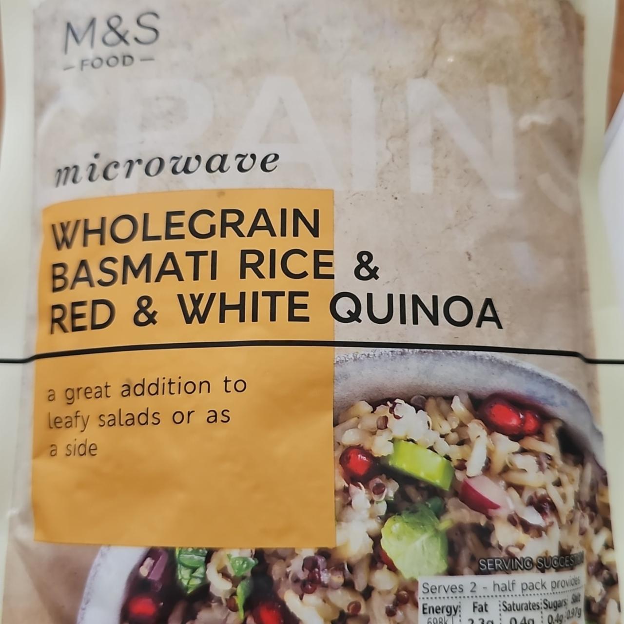 Fotografie - Wholegrain basmati rice & red & white quinoa M&S Food