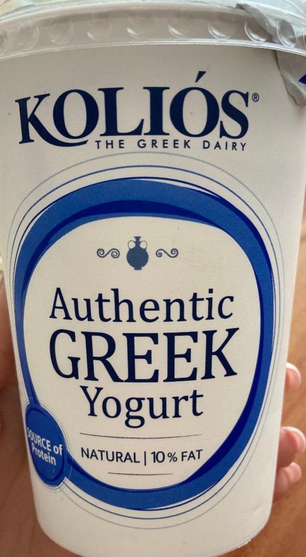 Fotografie - Authentic greek yogurt natural 10% fat Koliós
