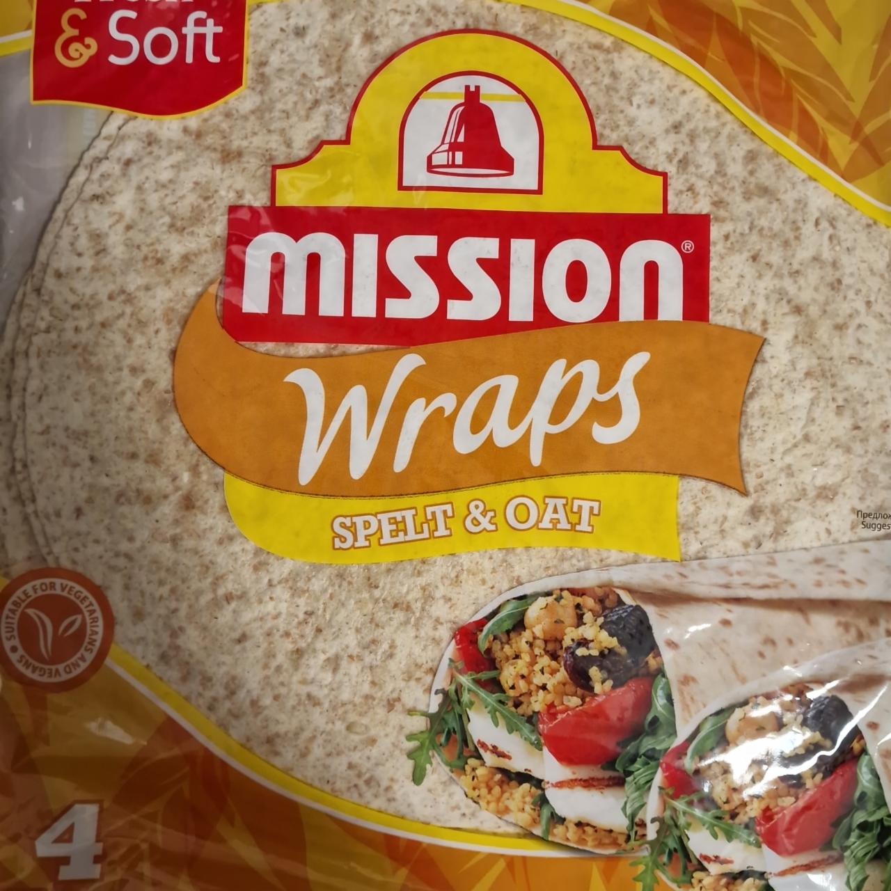 Fotografie - Wraps spelt & oat Mission