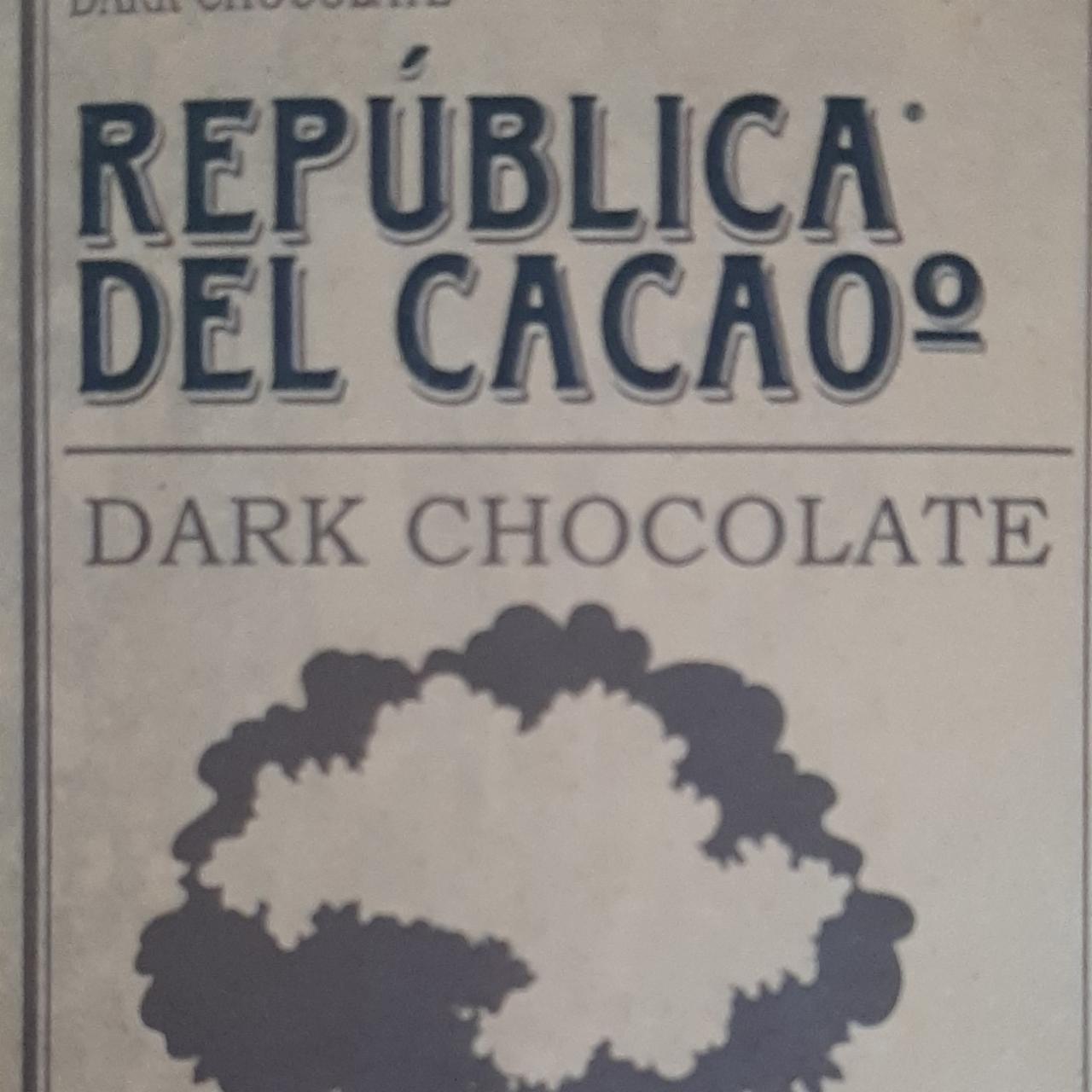 Fotografie - Dark chocolate 75% colombia República del cacao