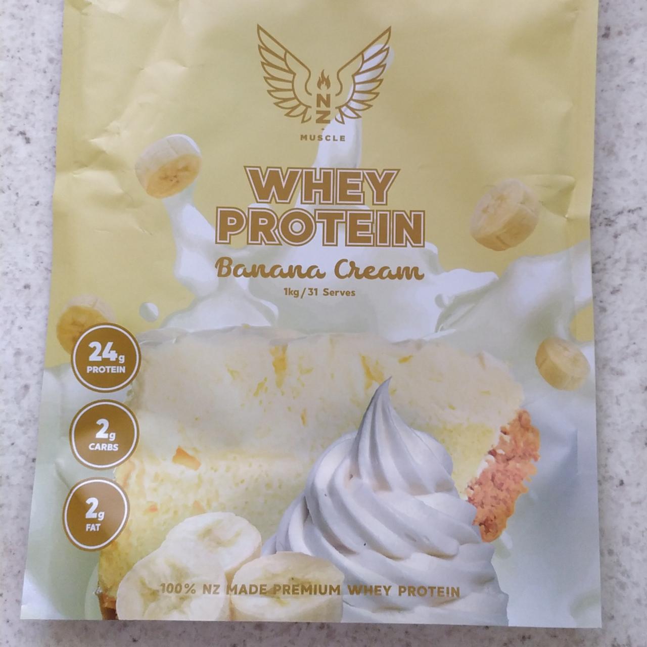 Fotografie - Whey protein banana cream NZ Muscle