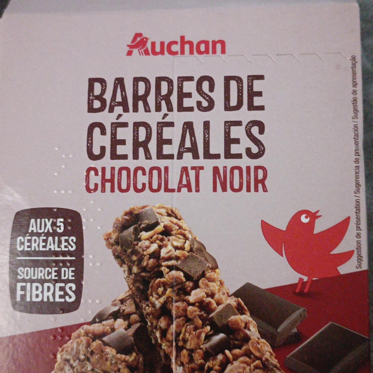 Fotografie - Barres de céréales chocolat noir Auchan