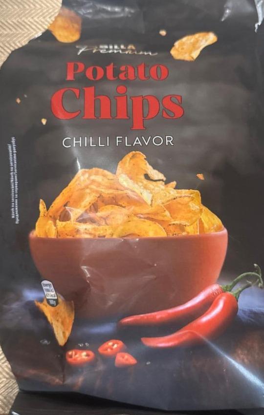 Fotografie - Potato chips chilli flavor Billa Premium