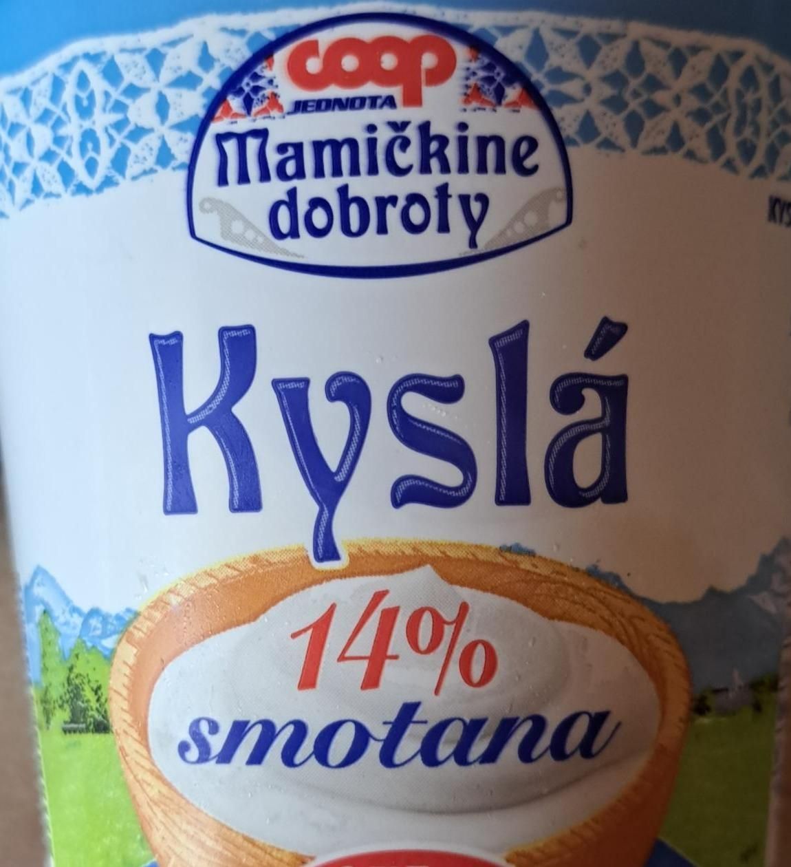 Fotografie - Kyslá 14% smotana Mamičkine dobroty