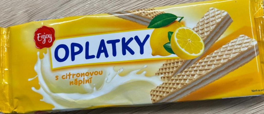 Fotografie - Oplatky s citronovou náplní Enjoy