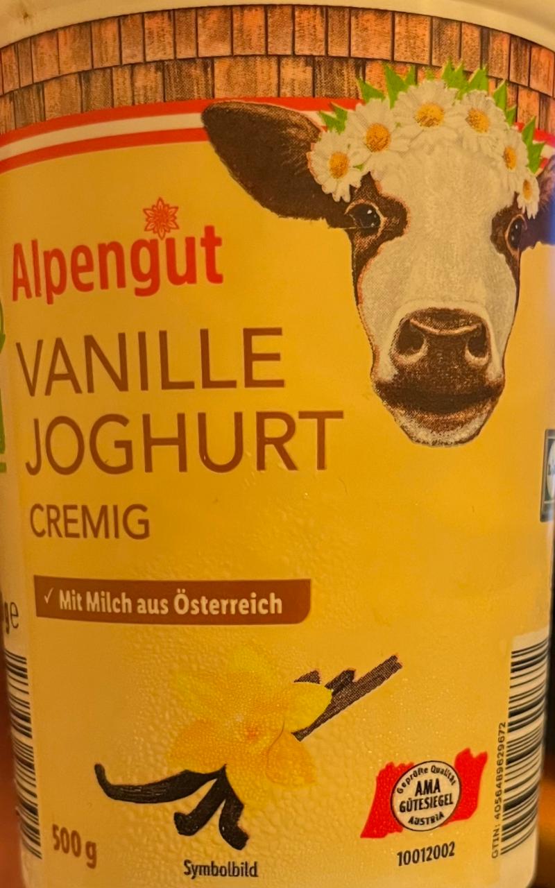 Fotografie - Vanille joghurt cremig Alpengut