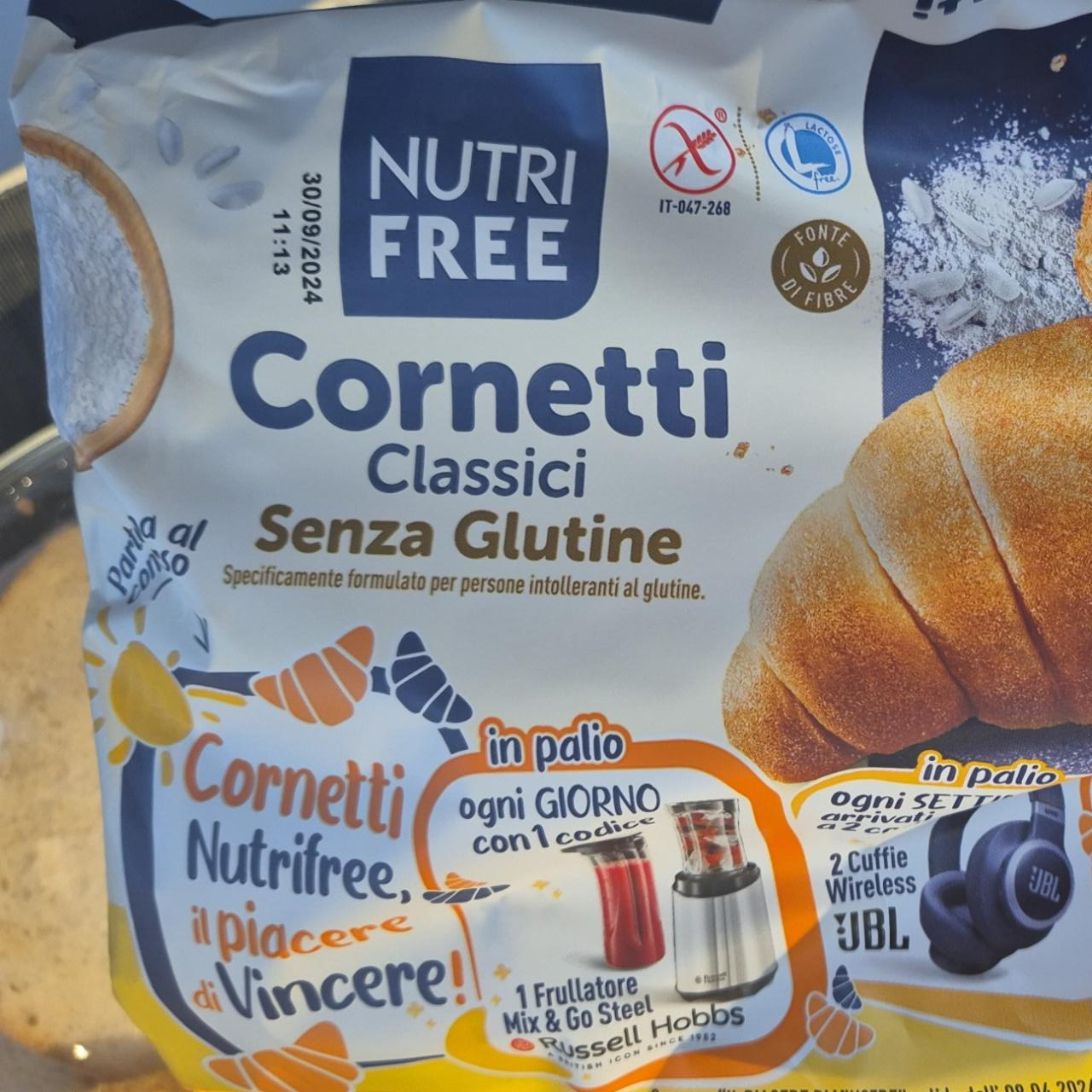 Fotografie - Cornetti classici senza glutine NutriFree