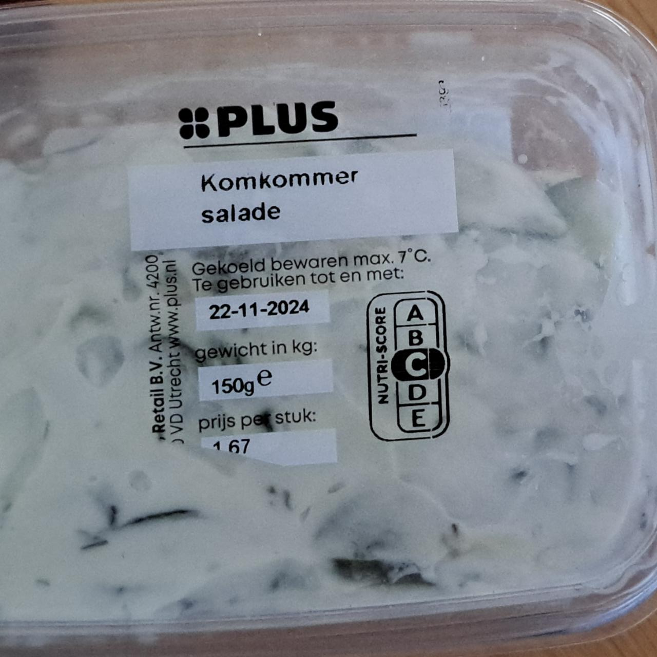 Fotografie - Komkommer salade Plus