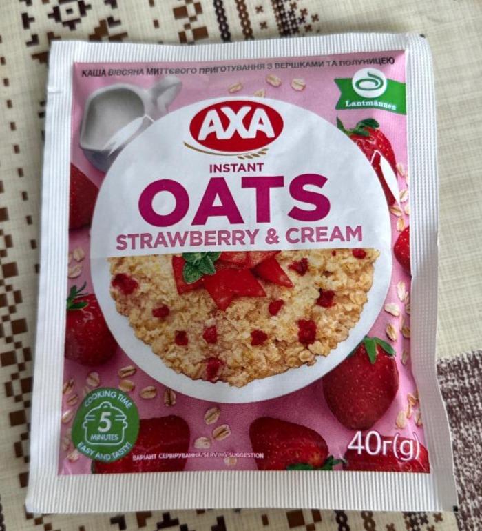 Fotografie - Instant oats strawberry & cream Axa