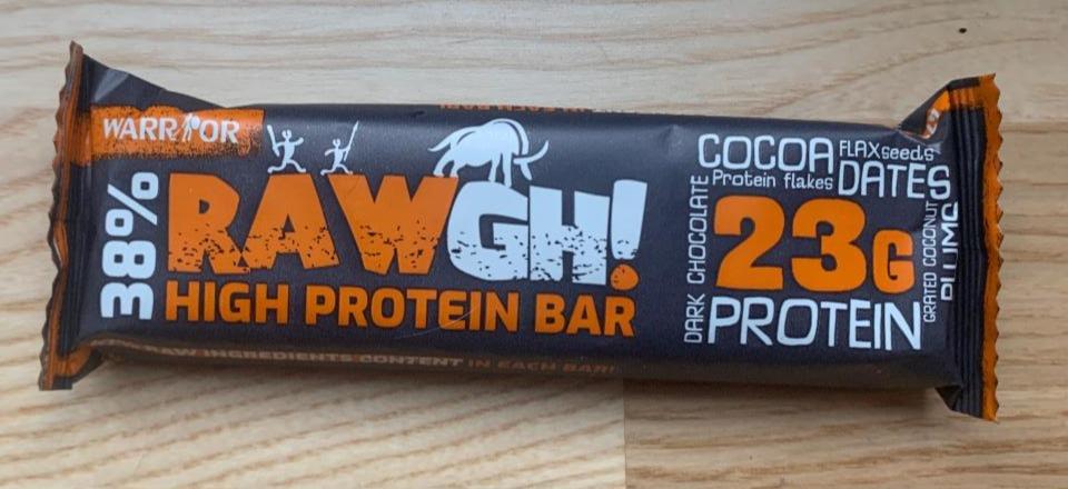 Fotografie - Raw GH! High protein bar Cocoa Warrior