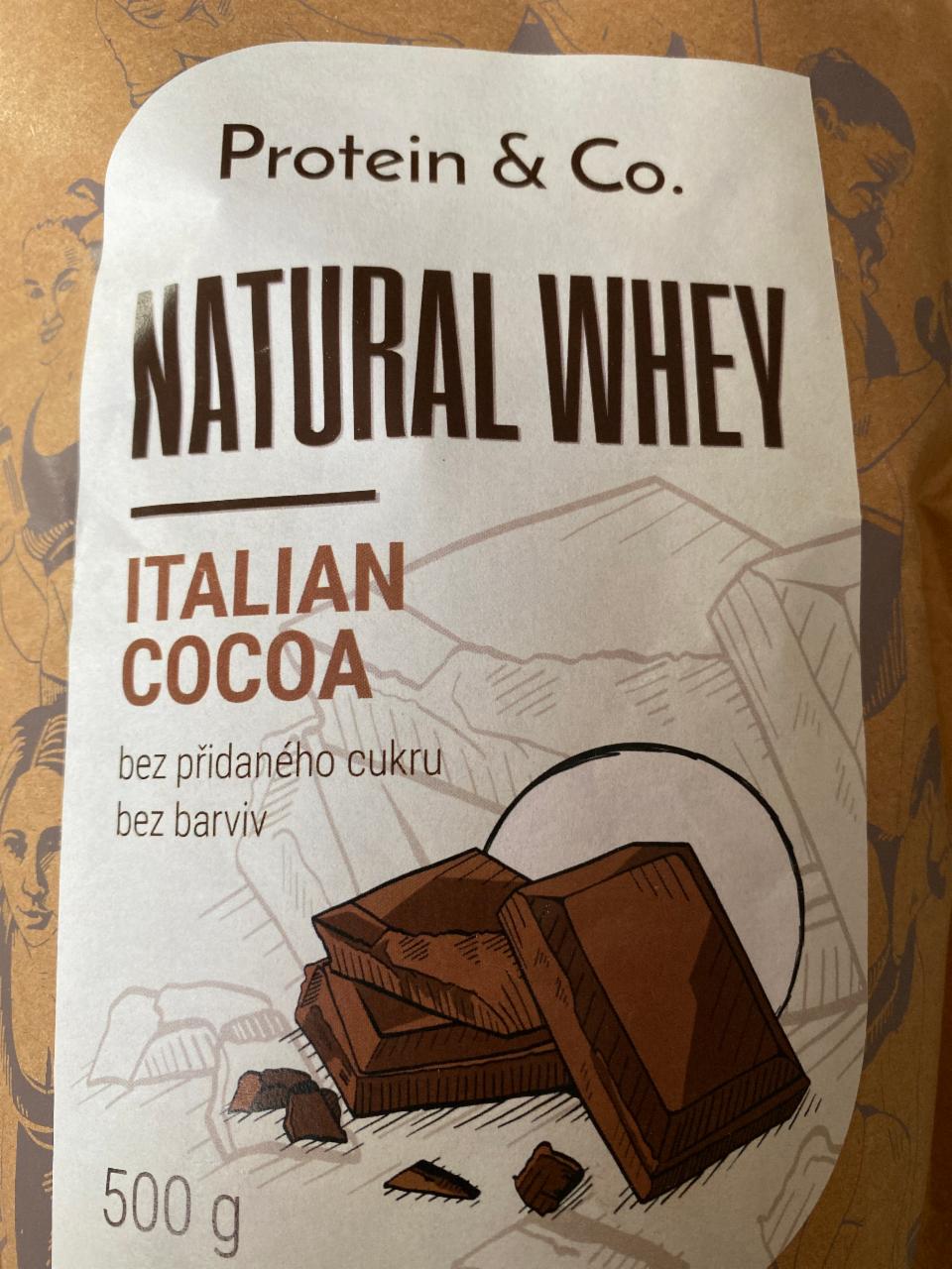 Fotografie - Natural whey italian cocoa Protein & Co.