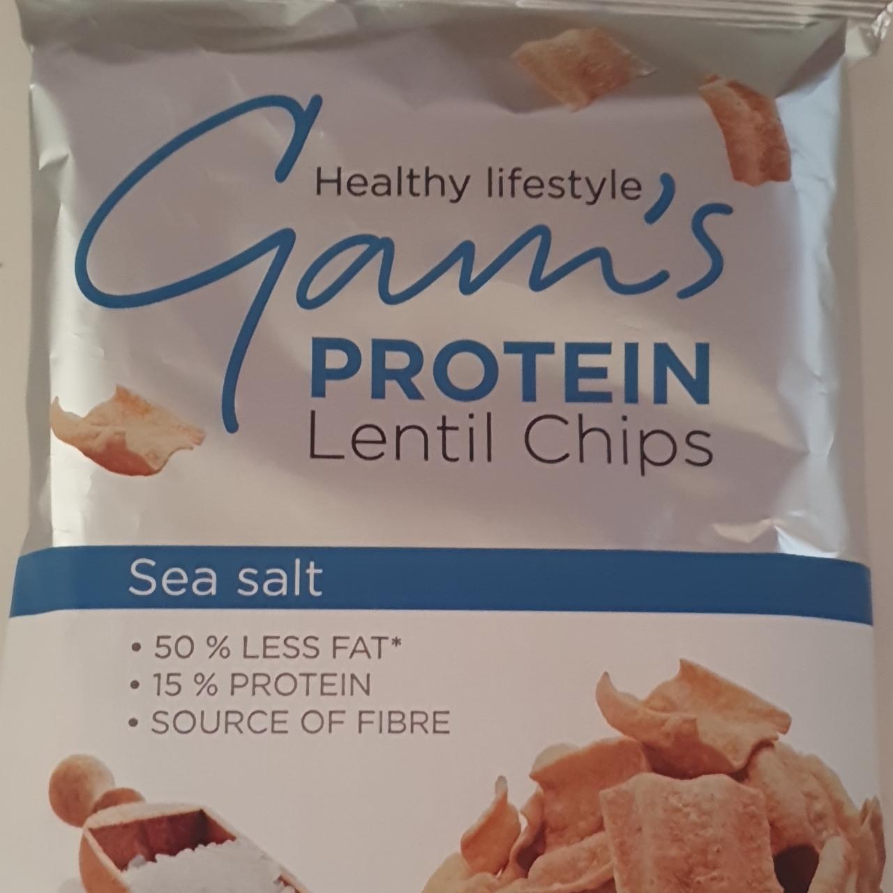 Fotografie - Protein lentil chips sea salt Gam's