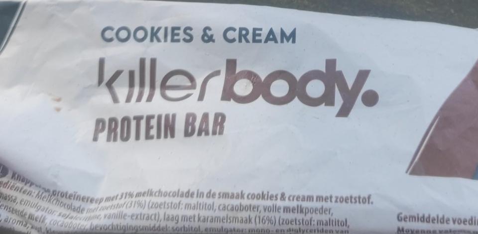 Fotografie - Protein bar cookies & cream Killerbody