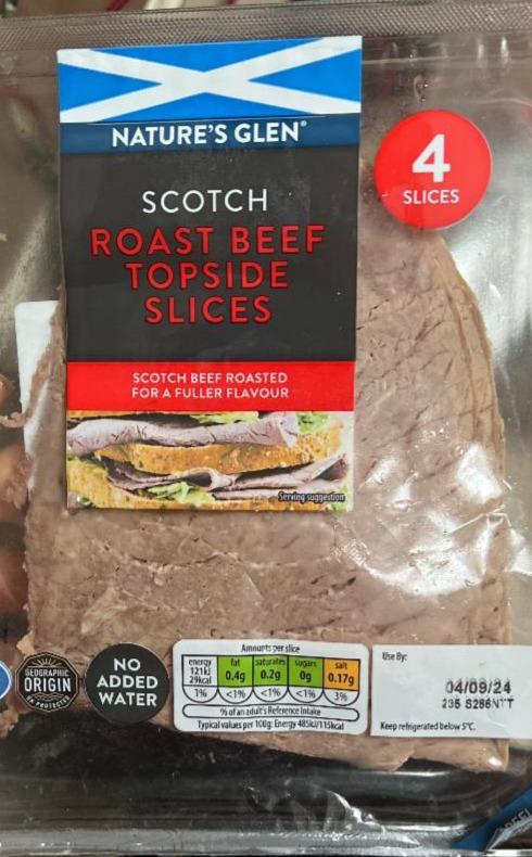 Fotografie - Scotch Roast Beef Topside Slices Nature's Glen