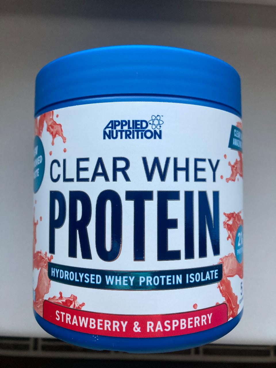 Fotografie - Clear whey protein strawberry & raspberry Applied nutrition