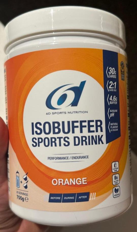 Fotografie - Isobuffer sports drink orange 6D Sports Nutrition