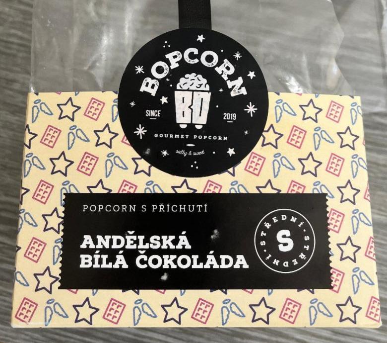 Fotografie - Popcorn s příchutí Andělská bílá čokoláda Bopcorn