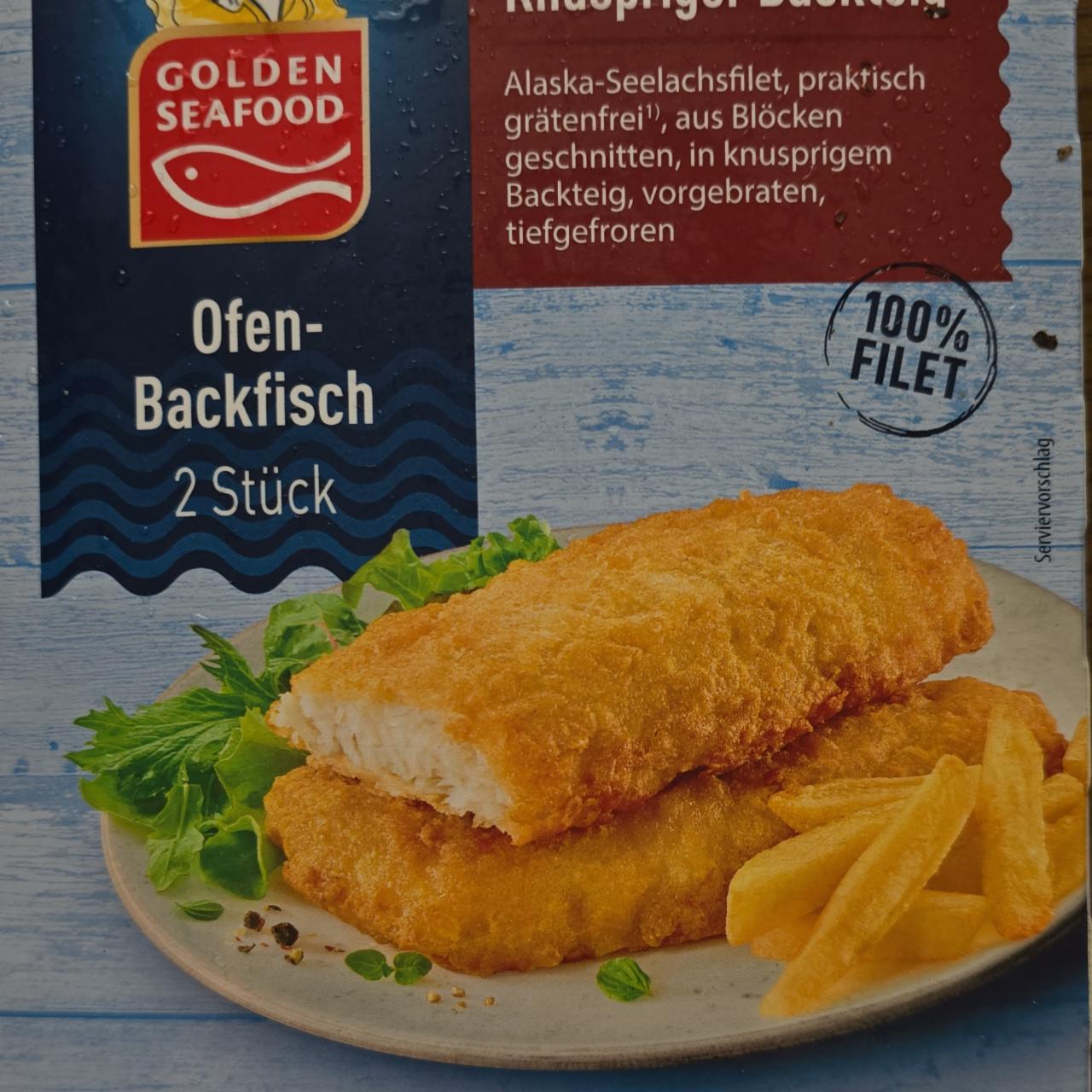 Fotografie - Ofen-Backfisch Knuspriger Backteig Golden Seafood