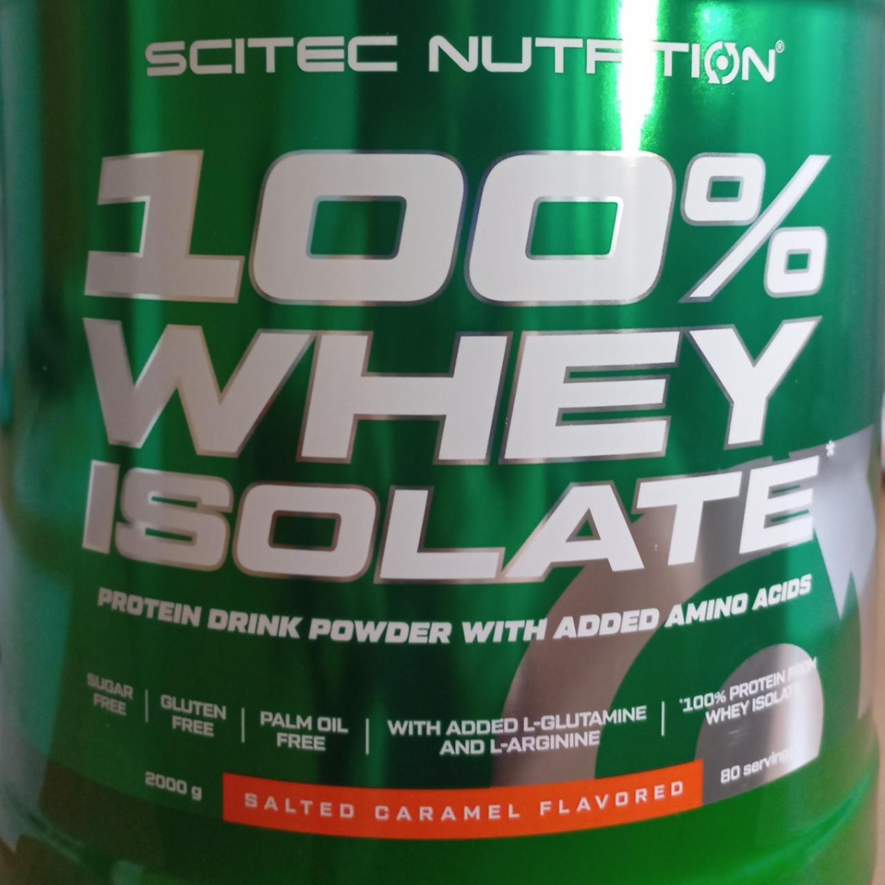 Fotografie - 100% Whey isolate Salted caramel Scitec Nutrition